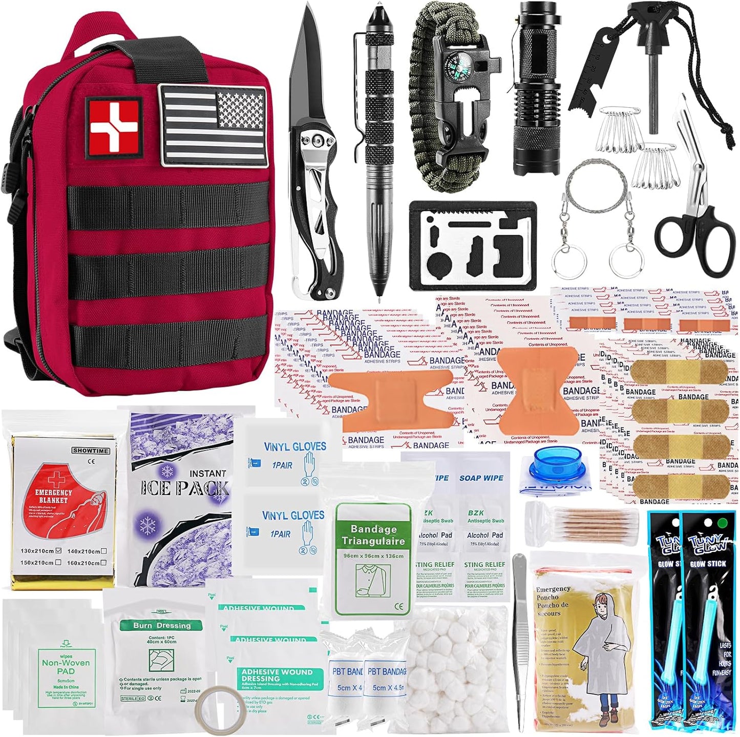 282PCS Outdoor Survival Kit for Him - XIFOZA