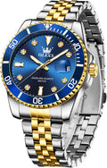 Stainless Steel Analog Dress Watch - Luminous & Waterproof