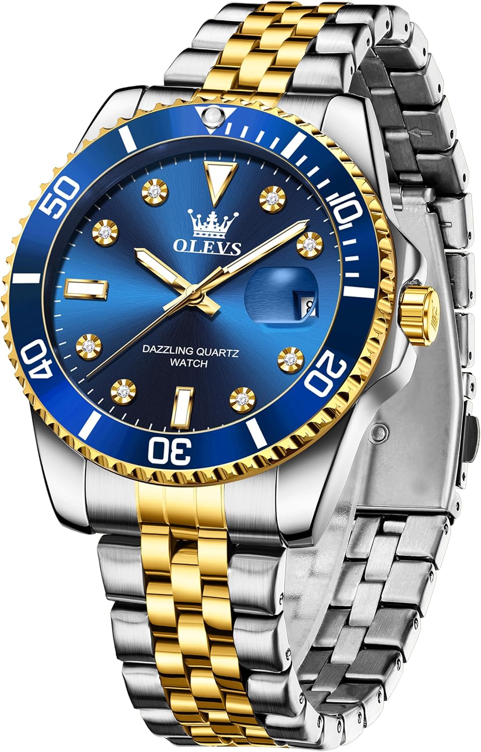 Stainless Steel Analog Dress Watch - Luminous & Waterproof