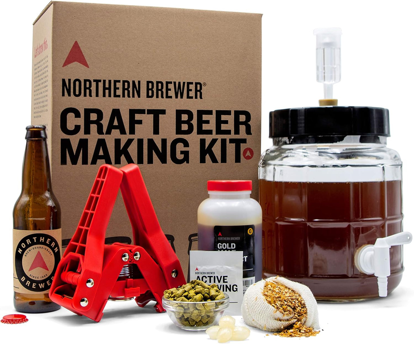 Siphonless 1 Gallon Craft Beer Making Kit for Home Brewers