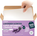 Lunderg Lavender Super Absorbent Commode Pads - Medical Grade Value