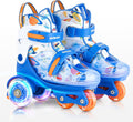 Kids Roller Skates for Beginners - ZOOBLISS Light-Up Galaxy Skates