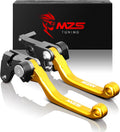 MZS Gold Dirt Bike Brake Clutch Levers Pivot Adjustable - Durable CNC