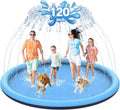 120 in Non-Slip Splash Pad for Kids and Dog - Extra Large Backyard