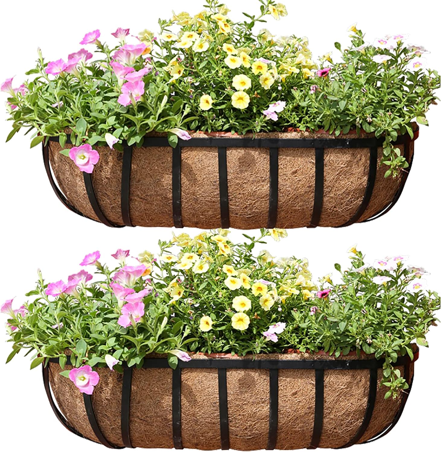 24 Inch Railing Planter Window Box for Outdoor Spaces