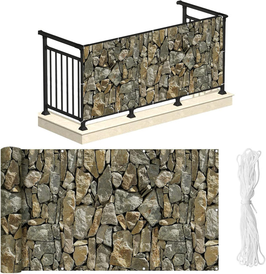 PVC Balcony Privacy Screen for Stylish Outdoor Protection