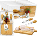 Bamboo Square Cheese Board Gift Set - Festive Party Favors