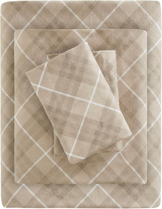 True North Cozy Flannel Cotton Sheet Set for Cold Weather