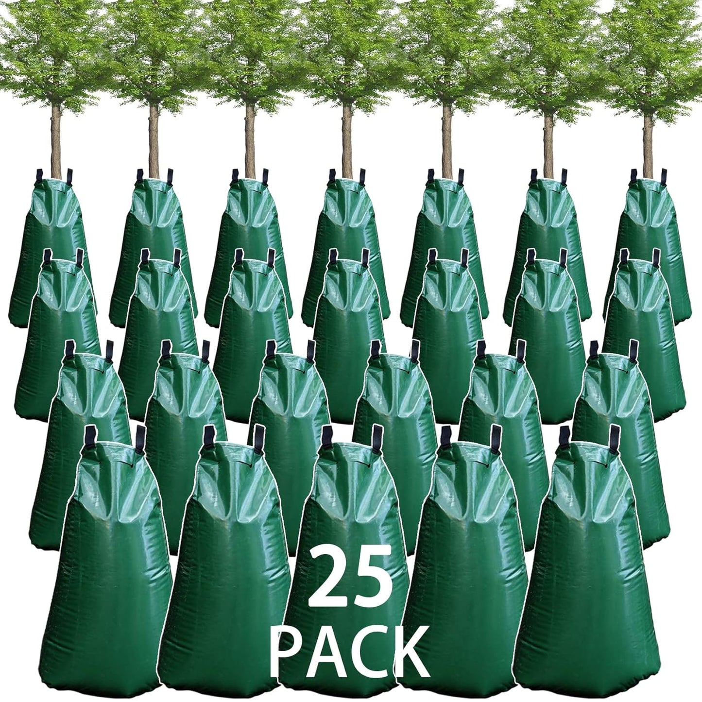 25 Pack Tree Watering Bag - 20 Gallon Slow Release Irrigation