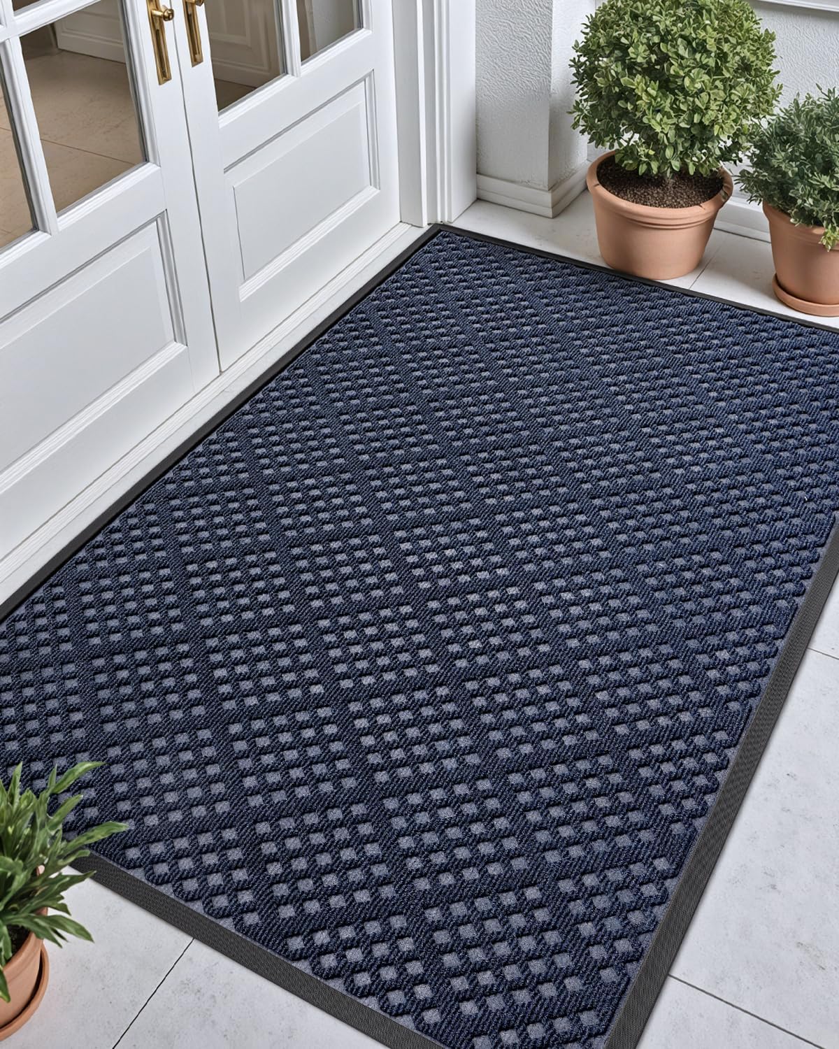 DEXI Door Mat Outside Entrance for All Weather Use and Durability