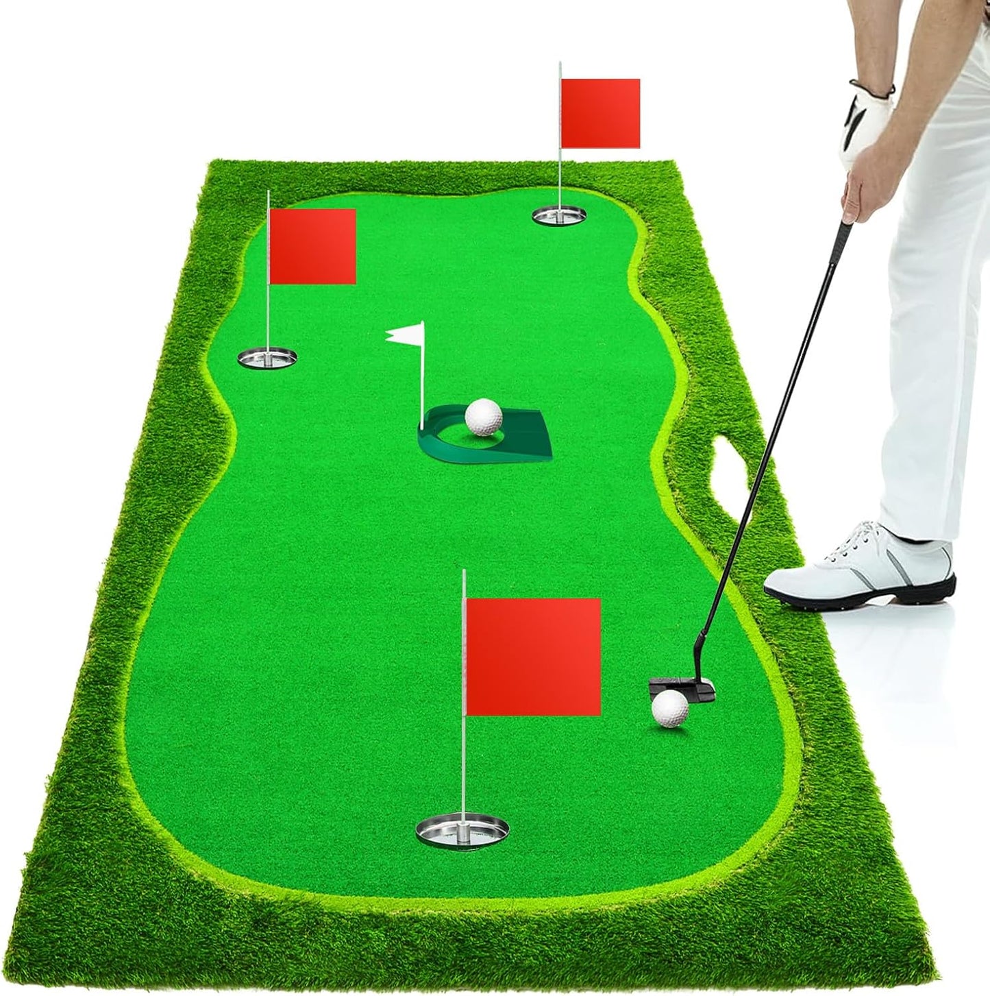 Nice C Indoor Putting Green for Home Golf Simulators