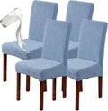 Waterproof Dining Chair Covers Set of 4 - Stretch Parsons Slipcovers