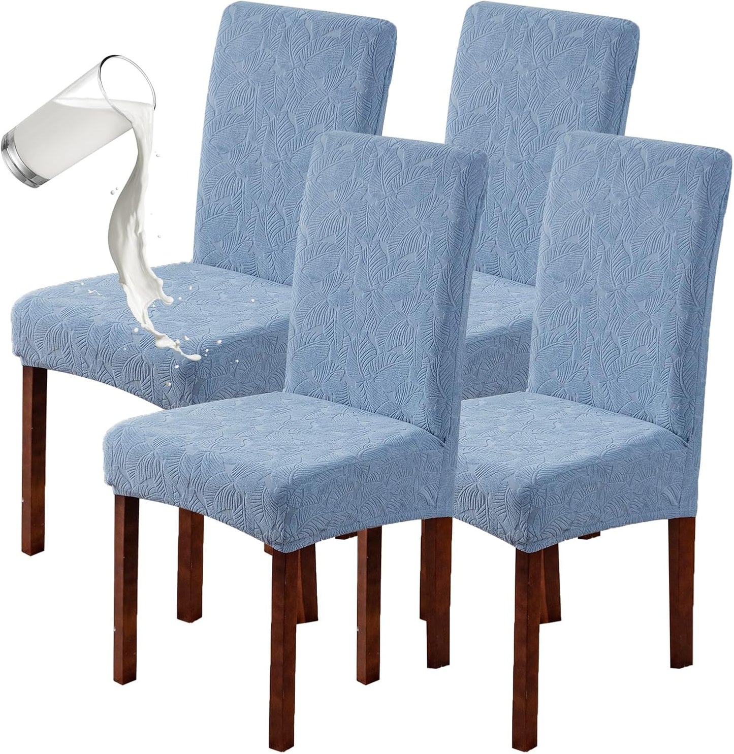 Genina 100% Waterproof Dining Room Chair Covers Set of 4