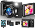 4K Digital Camera 48MP Autofocus with 3ft Flip Screen - Compact