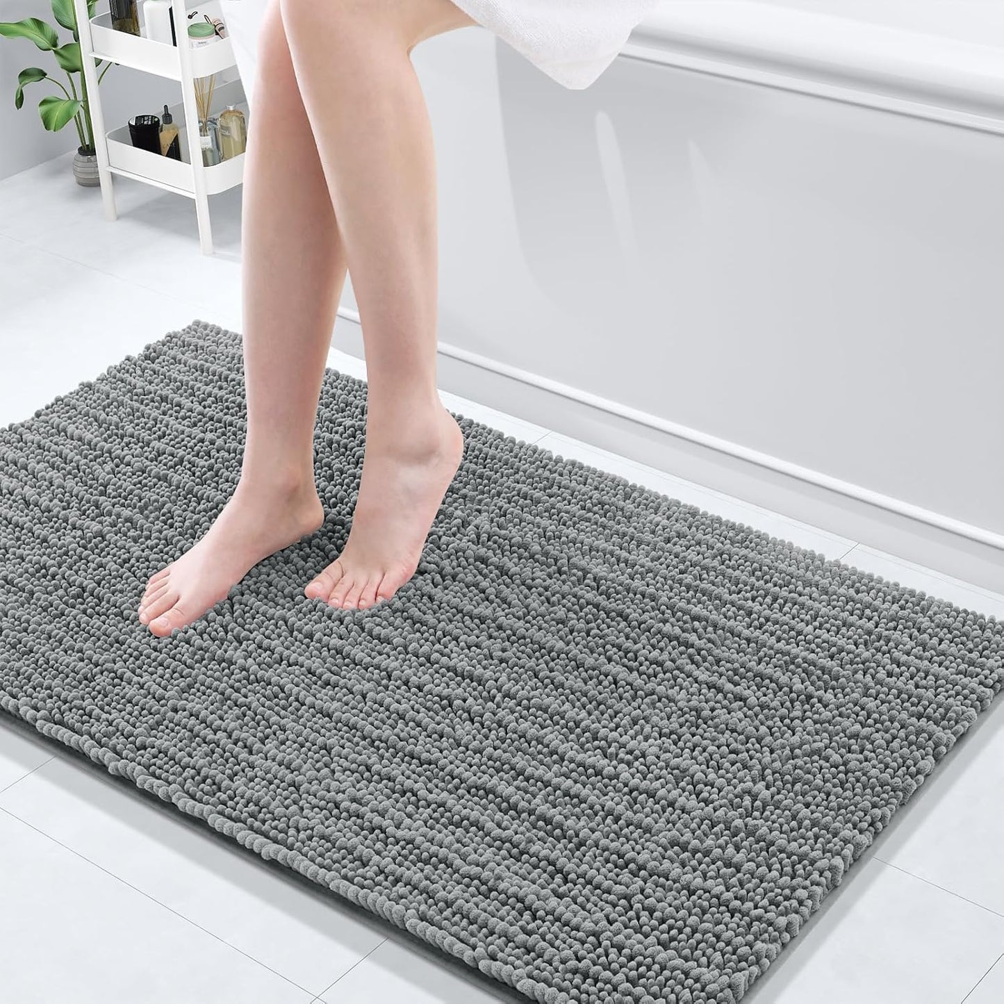 Arotive Luxury Chenille Bathroom Rug Mat for Ultimate Comfort