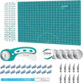 Rotary Cutter Set Quilting Kit - Complete Fabric Cutting Bundle