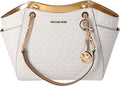 Michael Kors Jet Set Large Signature Logo Shoulder Bag - Timeless
