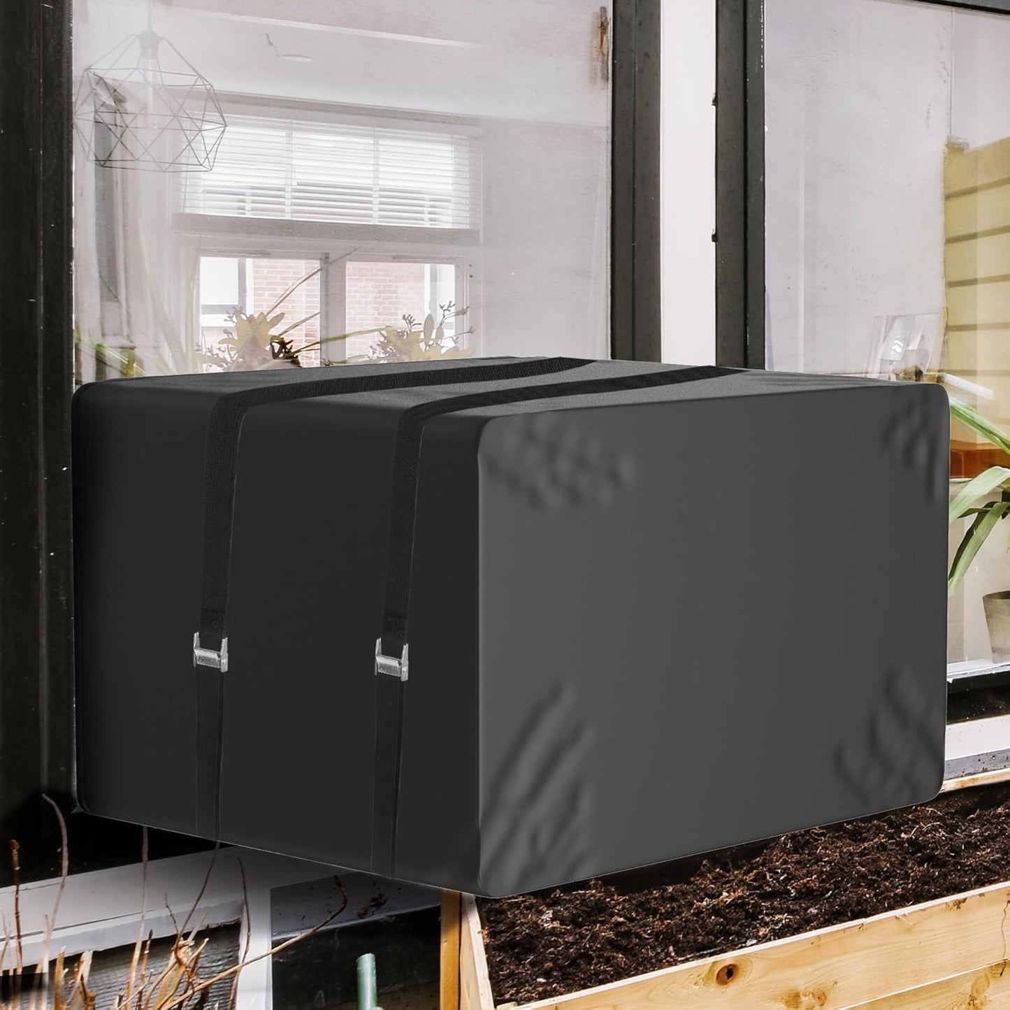 Waterproof Winter AC Cover - Freeze Protection & Dust-Proof - 3-Layer Insulation - 17x13x12
