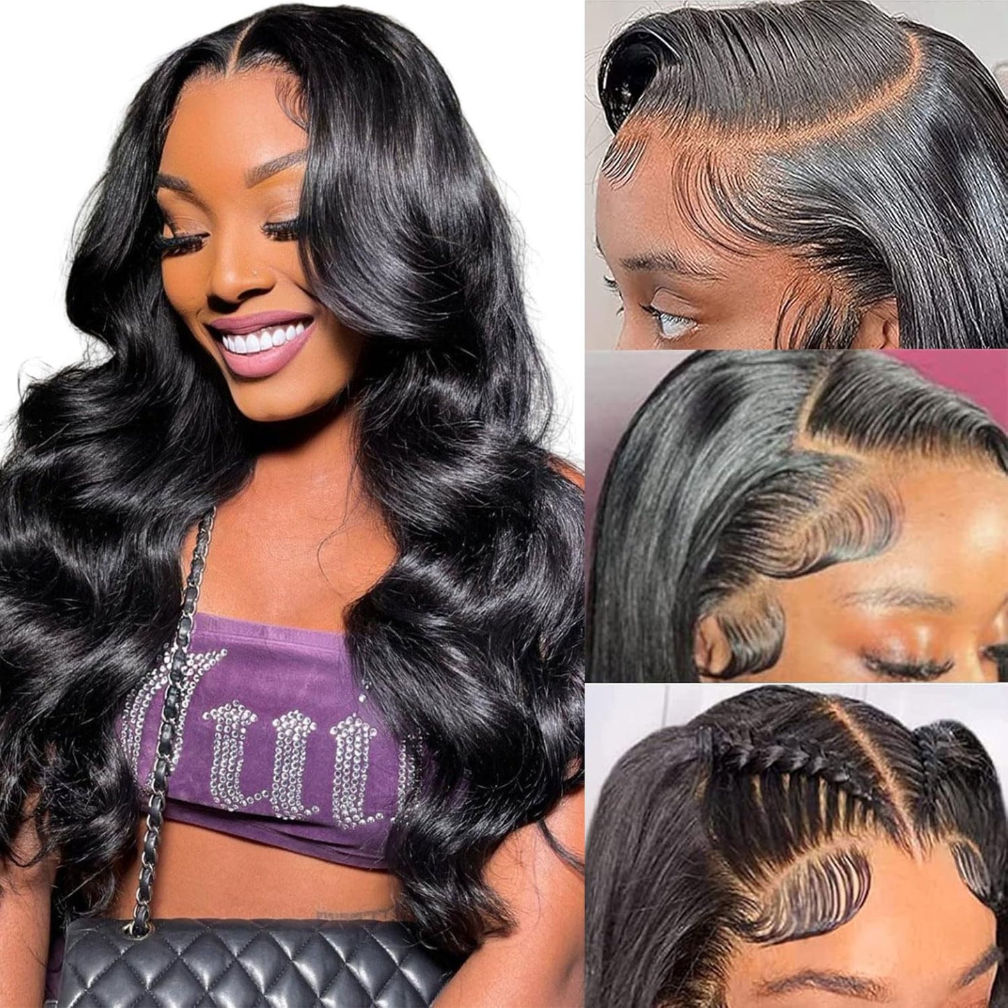 250 Density 13x6 HD Lace Front Wigs for Women - Body Wave Style
