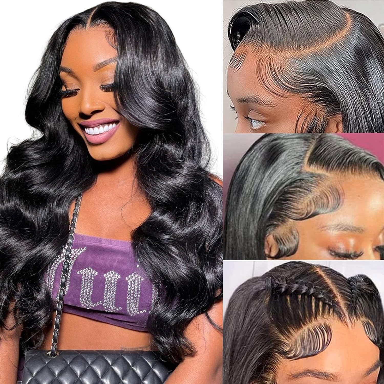 250 Density 13x6 HD Lace Front Wigs for Women - Body Wave Style