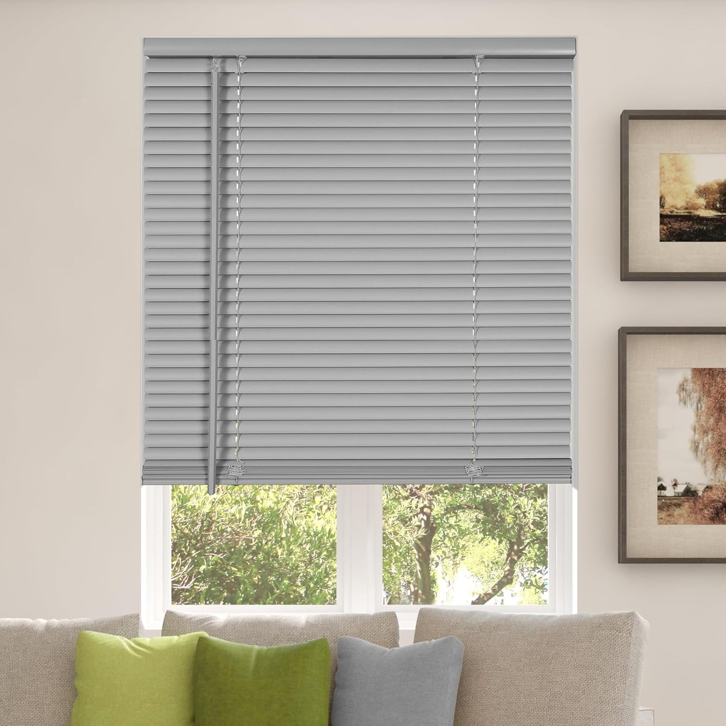 Calyx Interiors Room Darkening Vinyl Mini Blinds for Windows