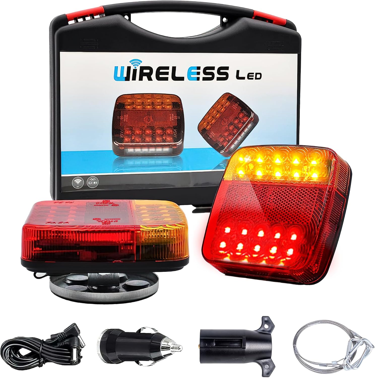 Wireless Trailer Lights Magnetic for Safe Towing and Visibility