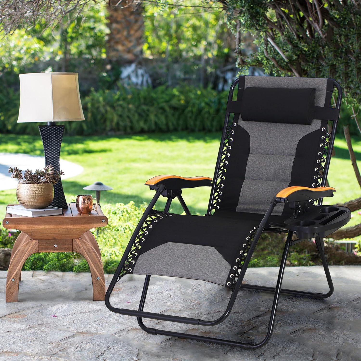 MAISON ARTS XXL Zero Gravity Chair 30 Wide Seat - Support 400LBS!