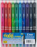 FriXion Clicker Erasable Gel Pens 0.7 mm Pack of 10 - Smooth, Erasable