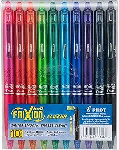 Pilot FriXion Clicker Erasable Gel Pens for Effortless Writing