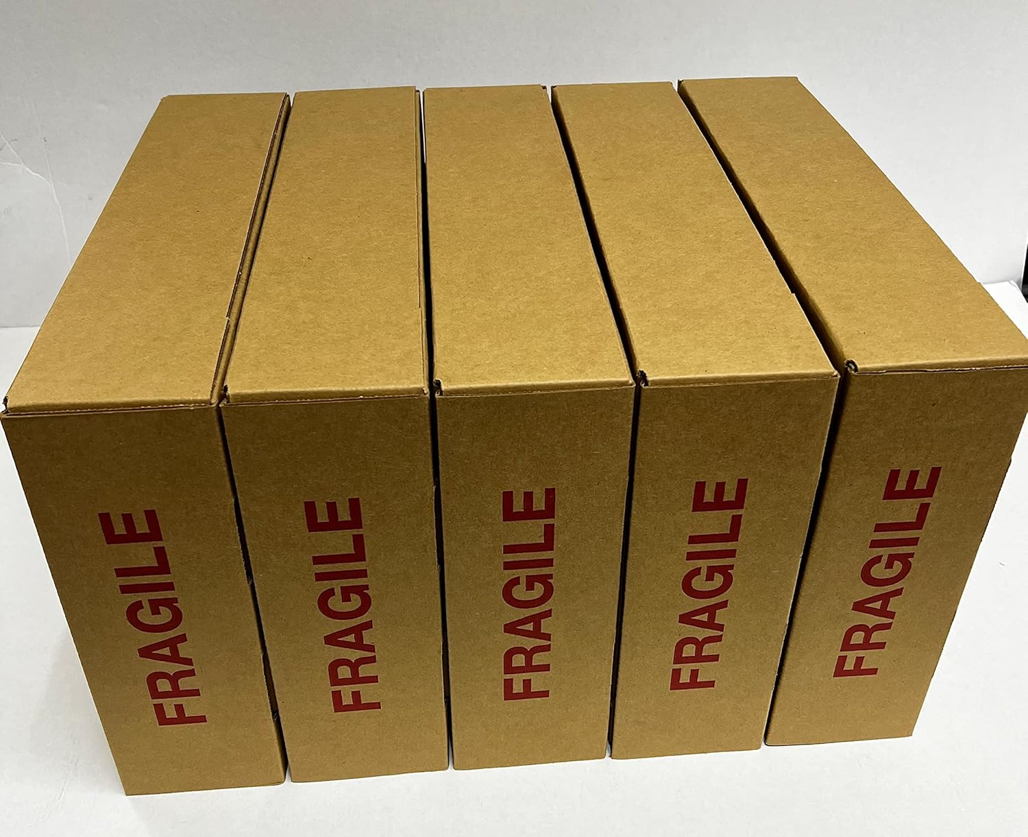 Laptop Shipping Box with Foam End Caps - 5 Pack for Safe Transport