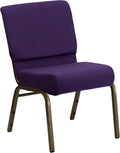 Stacking Church Chair 21in Royal Purple - Comfortable Padded Seating