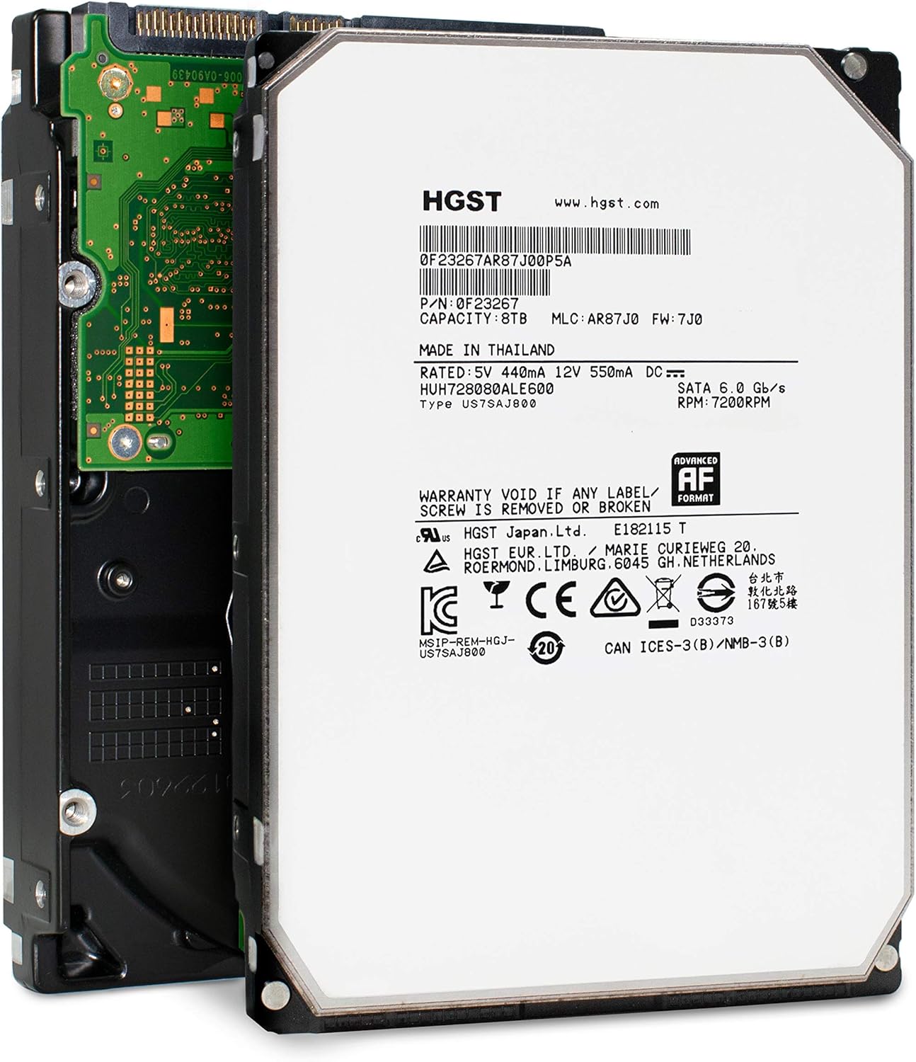 8TB Helium Platform HDD | HGST Ultrastar He8 | Renewed