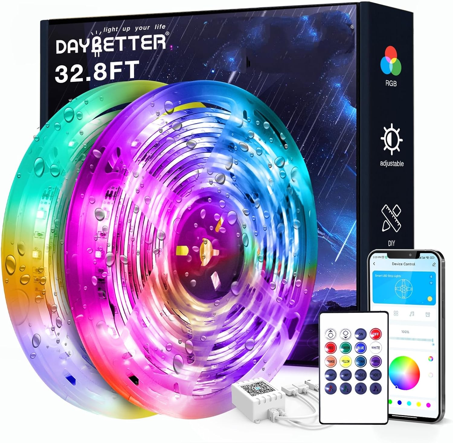 DAYBETTER Outdoor LED Strip Lights for Smart Home Ambiance