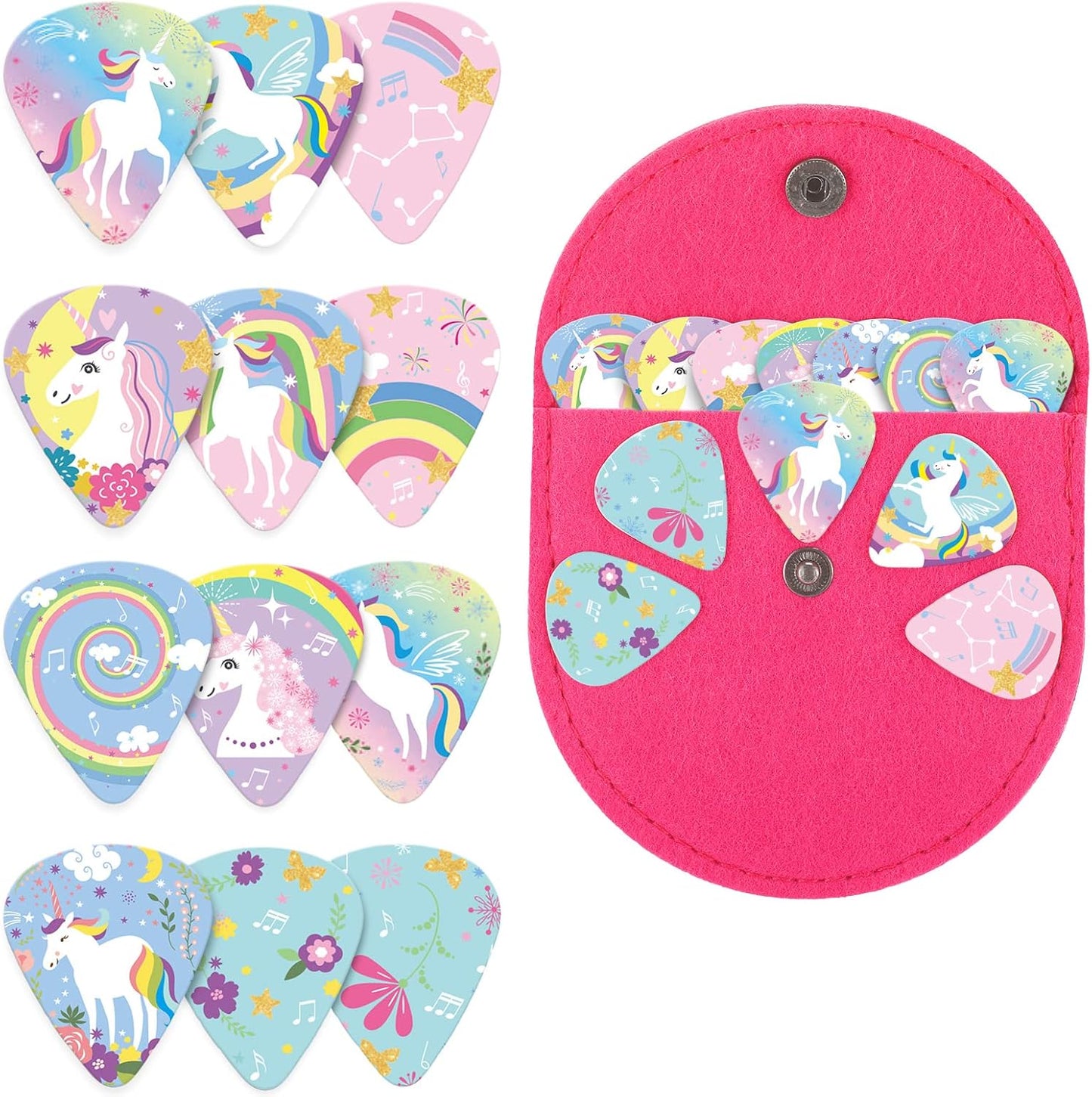 Unicorn Guitar Picks Set - Perfect Gift for Young Musicians!