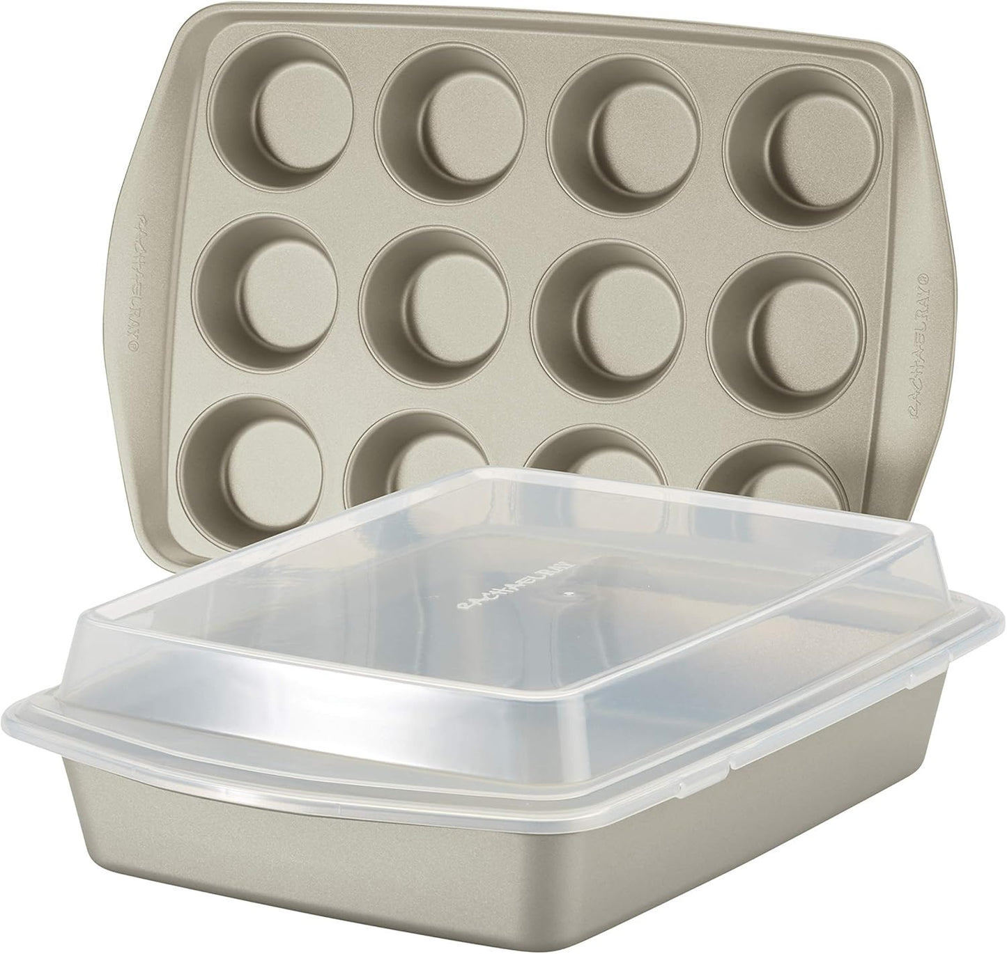 Rachael Ray Nonstick Bakeware Set for Easy Baking and Roasting