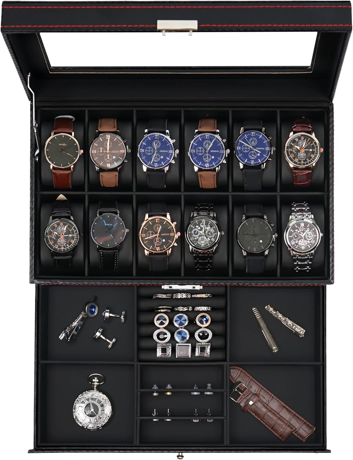 Jenseits 12 Slot Watch Case: Stylish Organization