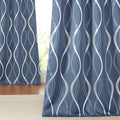 NICETOWN Room Darkening Curtains Stone Blue 34 by 84 - Elegant Light