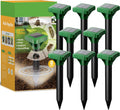 8 Packs Solar Mole Repellent for Lawns and Gardens - Effective