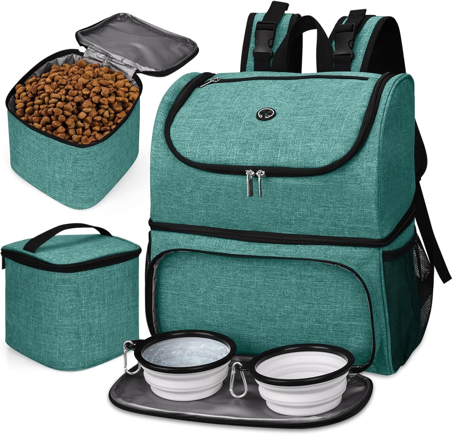 BAGLHER Pet Travel Bag: Double-Layer Backpack for Pets