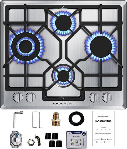 24 inch Gas Cooktop with 4 Burners for Efficient Cooking