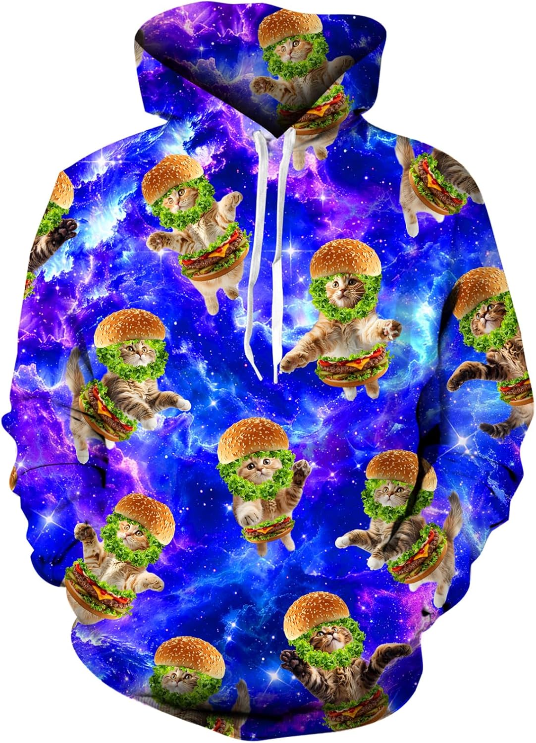 RAISEVERN 3D Graphic Fleece Hoodie - Novelty Cool!