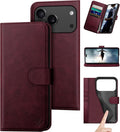 Compatible with iPhone 17 Pro Max Genuine Leather Wallet Case - RFID