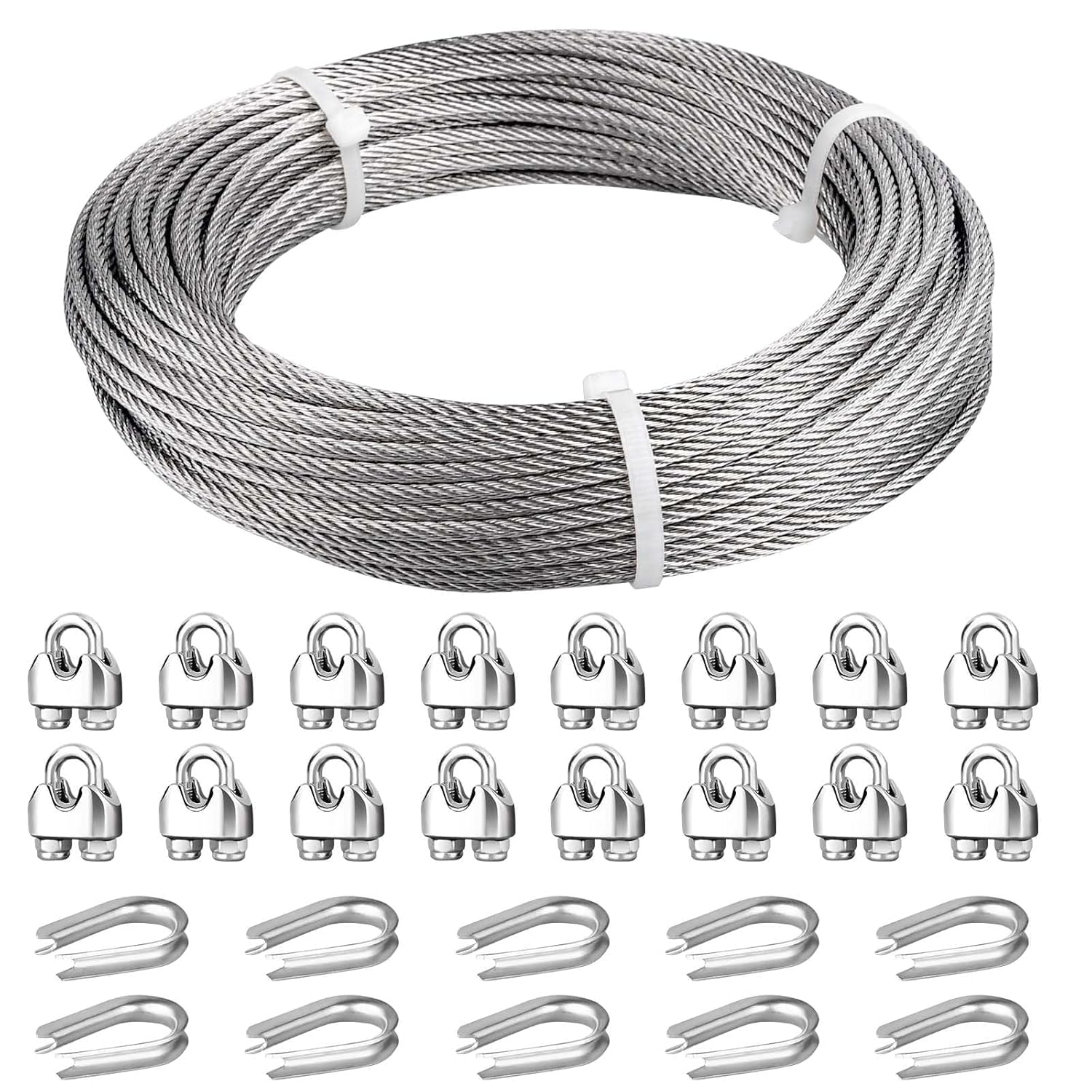 3/16 Wire Rope 100ft Stainless Steel Cable for Versatile Use