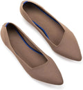 Pointed Toe Knit Flats for Women - Comfortable Slip-On Dress Shoes our