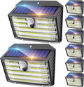 Solar Lights Outdoor 8 Pack 126 LED - Ultra Bright Motion Sensor