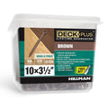 Deck Plus #10 x 3-1/2 in Epoxy Coated Deck Screws 275pc - Brown