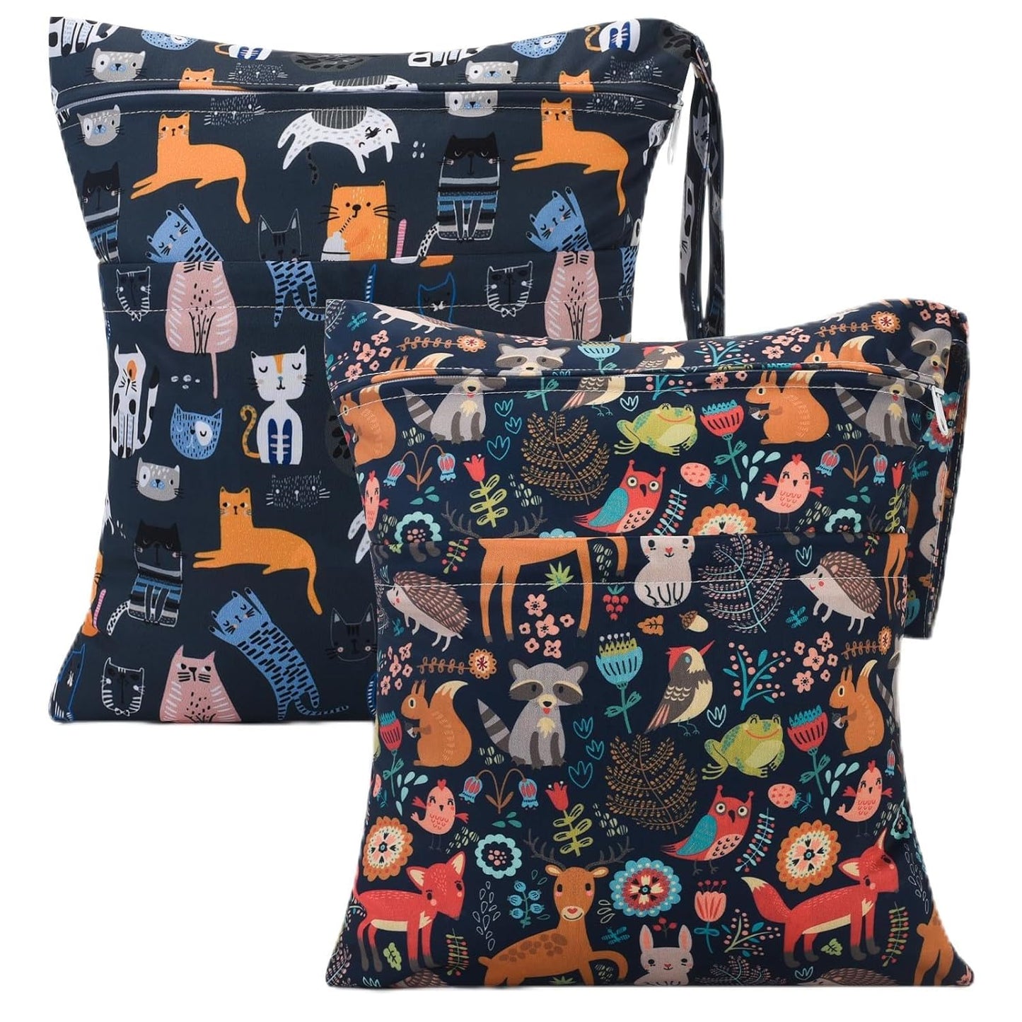 Waterproof Wet Dry Diaper Bags - 2 Pack