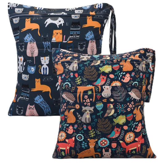 Waterproof Wet Dry Diaper Bags - 2 Pack