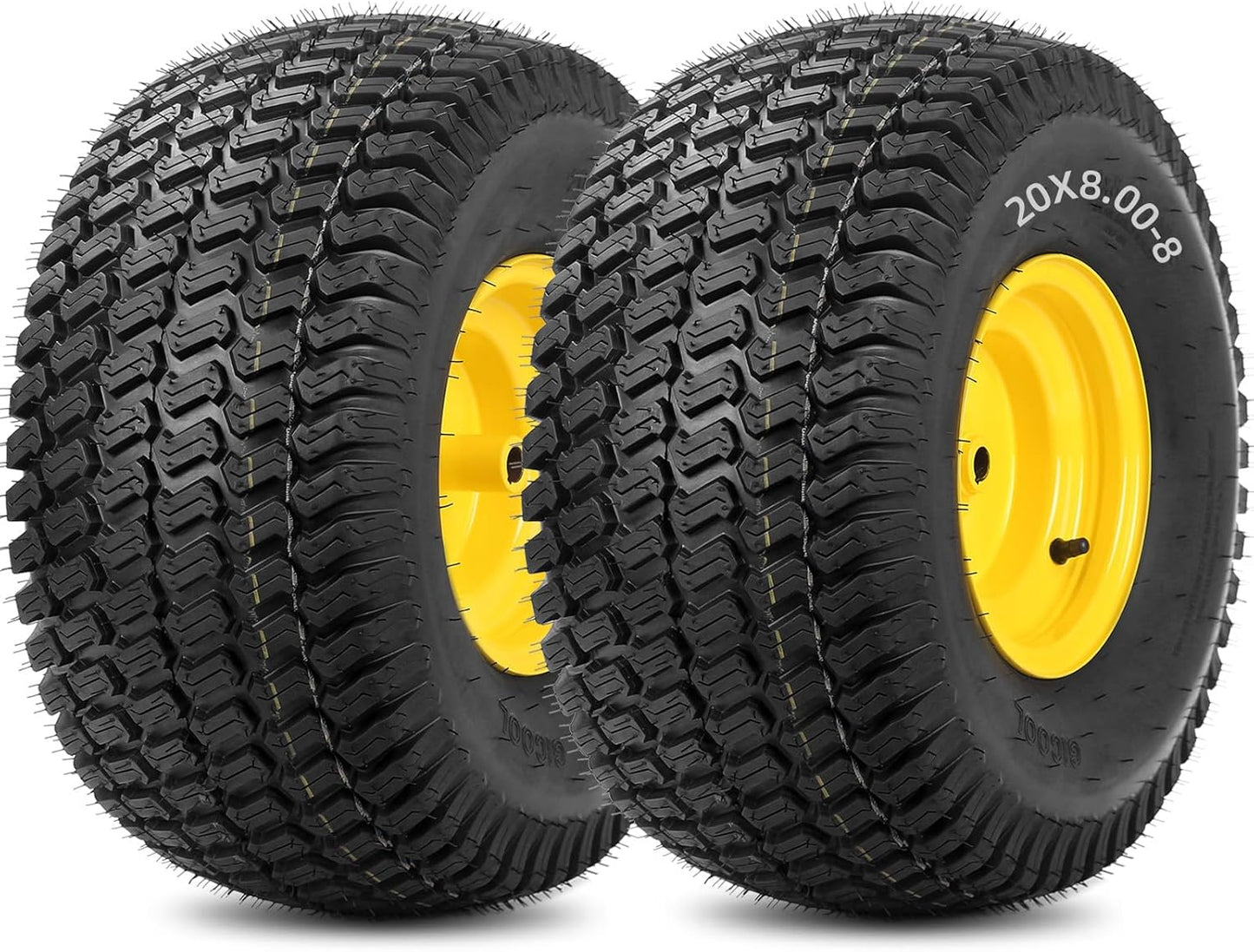20x8.00-8 Tubeless Lawn Mower Tire Replacement for Tractors