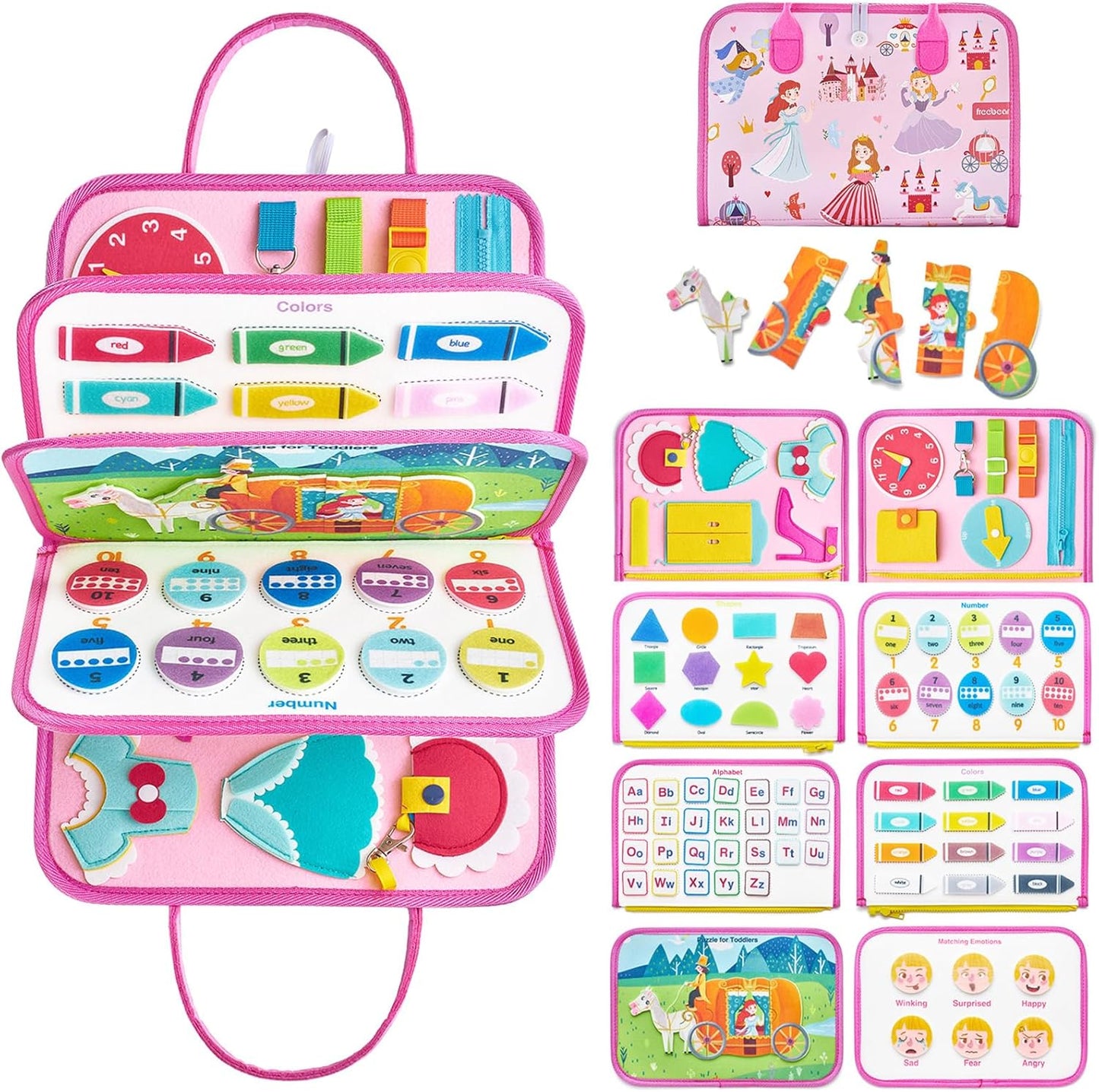 Montessori Toddler Busy Board ~ Quiet Travel Toy